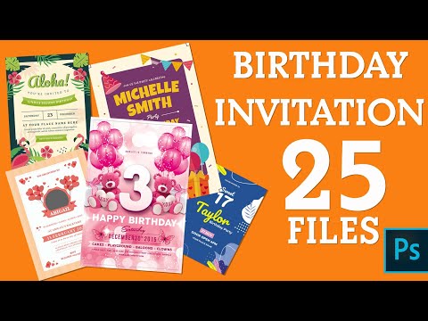 BIRTHDAY INVITATION - FREE DOWNLOAD PSD FILE
