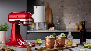 Moscow Mule shaved ice cream dessert with the shaved ice attachment | Recipe | KitchenAid