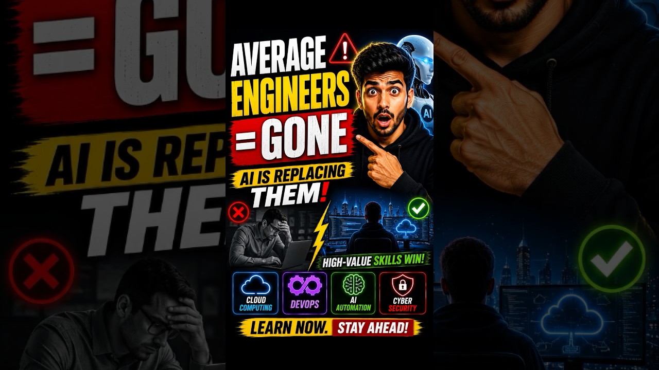 AI Will Replace Average Engineers 😳  #ai #techjobs #devops #aws #career #usa #usashorts
