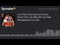 Drivetime live 365 with lion paw international is on now part 1 of 3