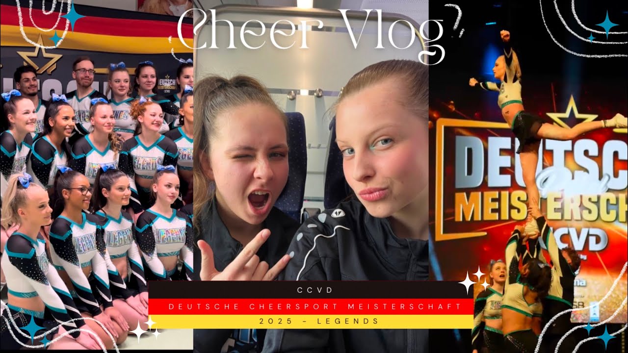 DEUTSCHE MEISTERSCHAFT 2025 / Cheerleading - Vlog 🩵