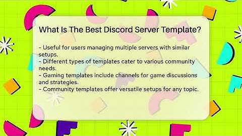 What Is The Best Discord Server Template? - Everyday-Networking