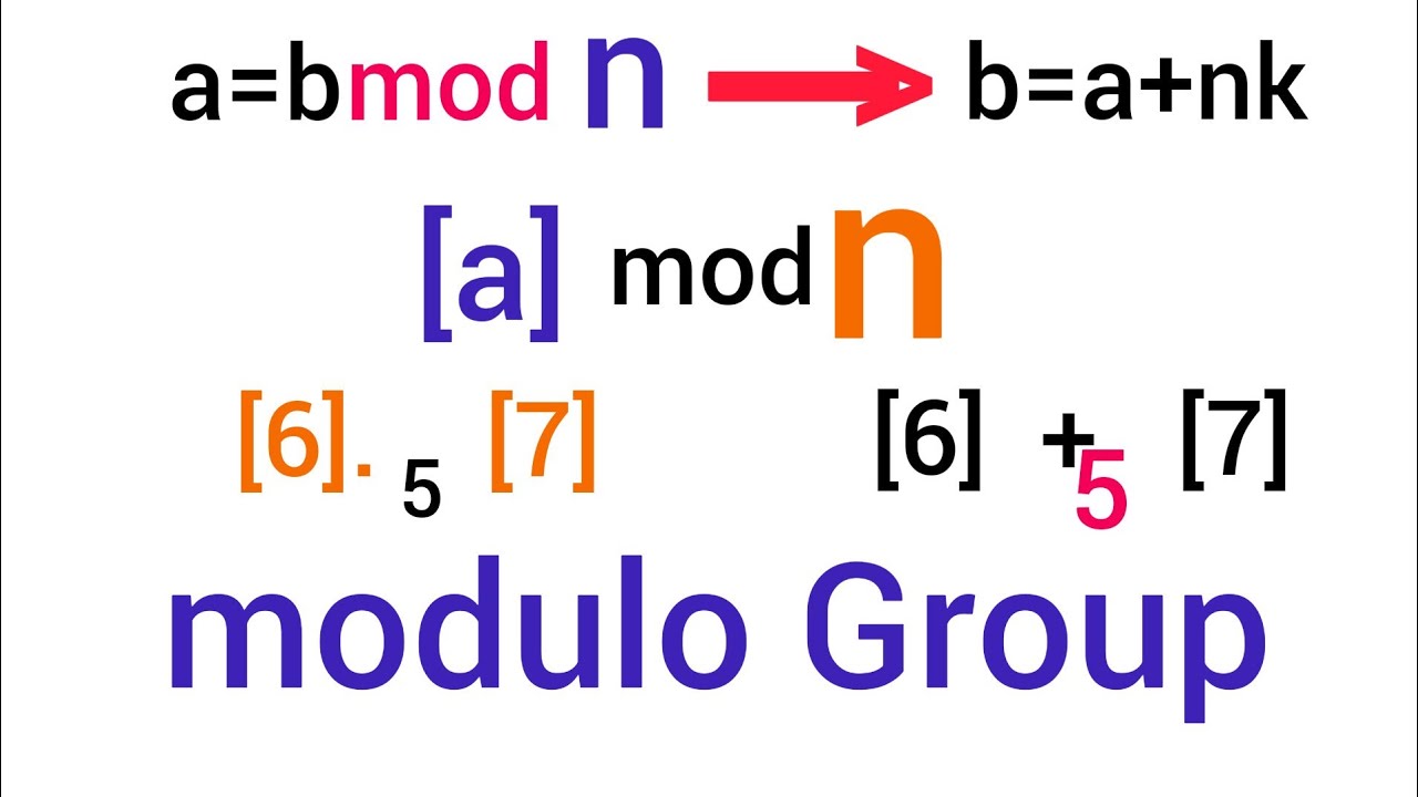 اسس رياضيات / اسس٢ / المقياس /mod / Foundation of math modulo Group ...