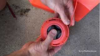 HOW TO REPLACE BUMP FEED WEED WACKER/WHIPPER SNIPPER LINE - Greg The Gardener