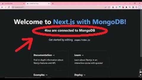 NextJS + MongoDb integration (Steps)