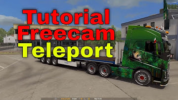 TUTORIAL | How to get the free camera and teleport | ETS2 & ATS