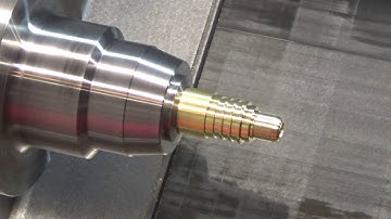 Toolroom CNC Lathe In Action -  Machining Demo of AutoMateCNC STH6 Slant Bed Toolroom Lathe at IMTS