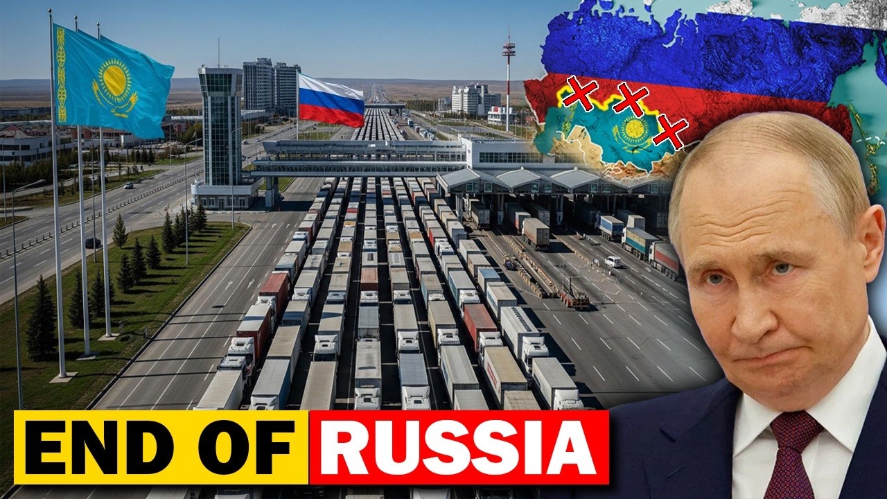 Moscow's $50B Kazakhstan Land Bridge Is Gone—Thousands Trucks Stuck as Border Crossings Shuts Down