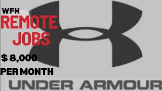 Under Armour Is Hiring Remote WFH Jobs For 2025