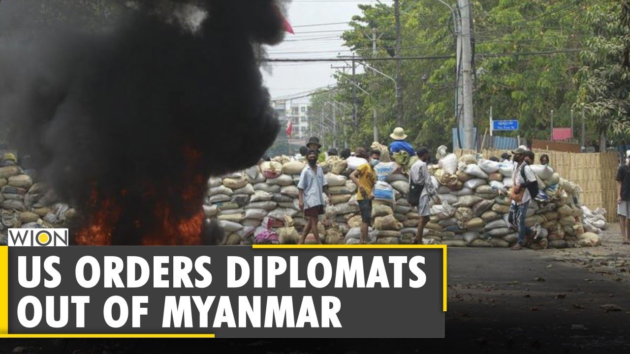 Us Orders Diplomats To Leave Myanmar As Unrest Grows Myanmar Coup Update Latest English News Youtube