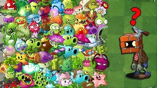 Tournament All Best Plants Vs 99 Brickhead Zombies - Who Will Win? - PvZ 2 Plant vs Plant