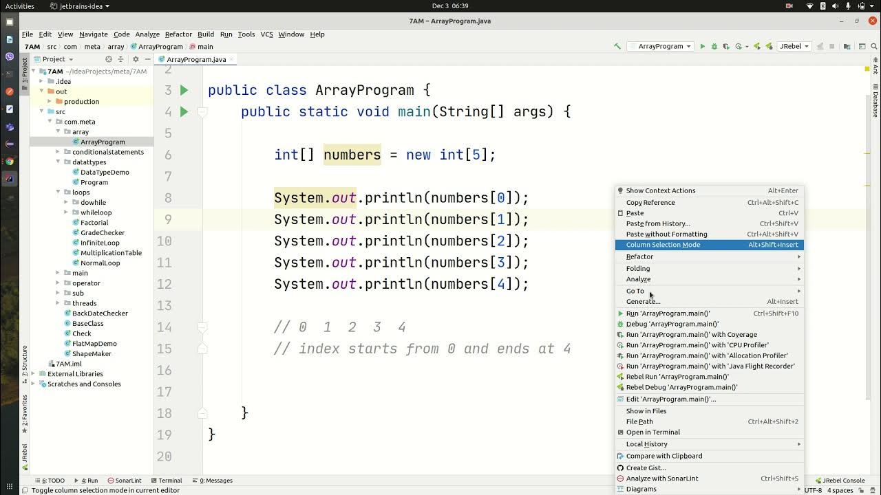 Single Dimensional Array | Java - YouTube
