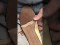 [Experiment] The shoe last by plaster. I Made a shoe use that.