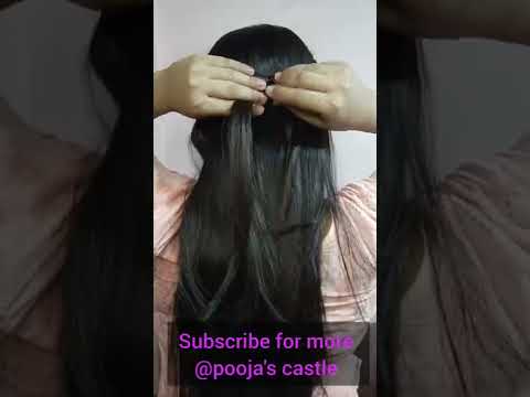 quick and easy hairstyle #hairstyleshorts#shorts #shorthairstyles#rakhi#easyhairstyles pooja'scastle