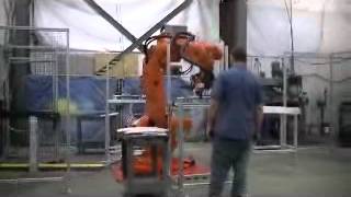 SKW Automation Inc. - Mori Seiki ABB robot load / unload simulation