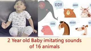 2 Year old Baby imitating sounds of 16 animals by jinu jawad m 121 views 1 year ago 1 minute, 1 second