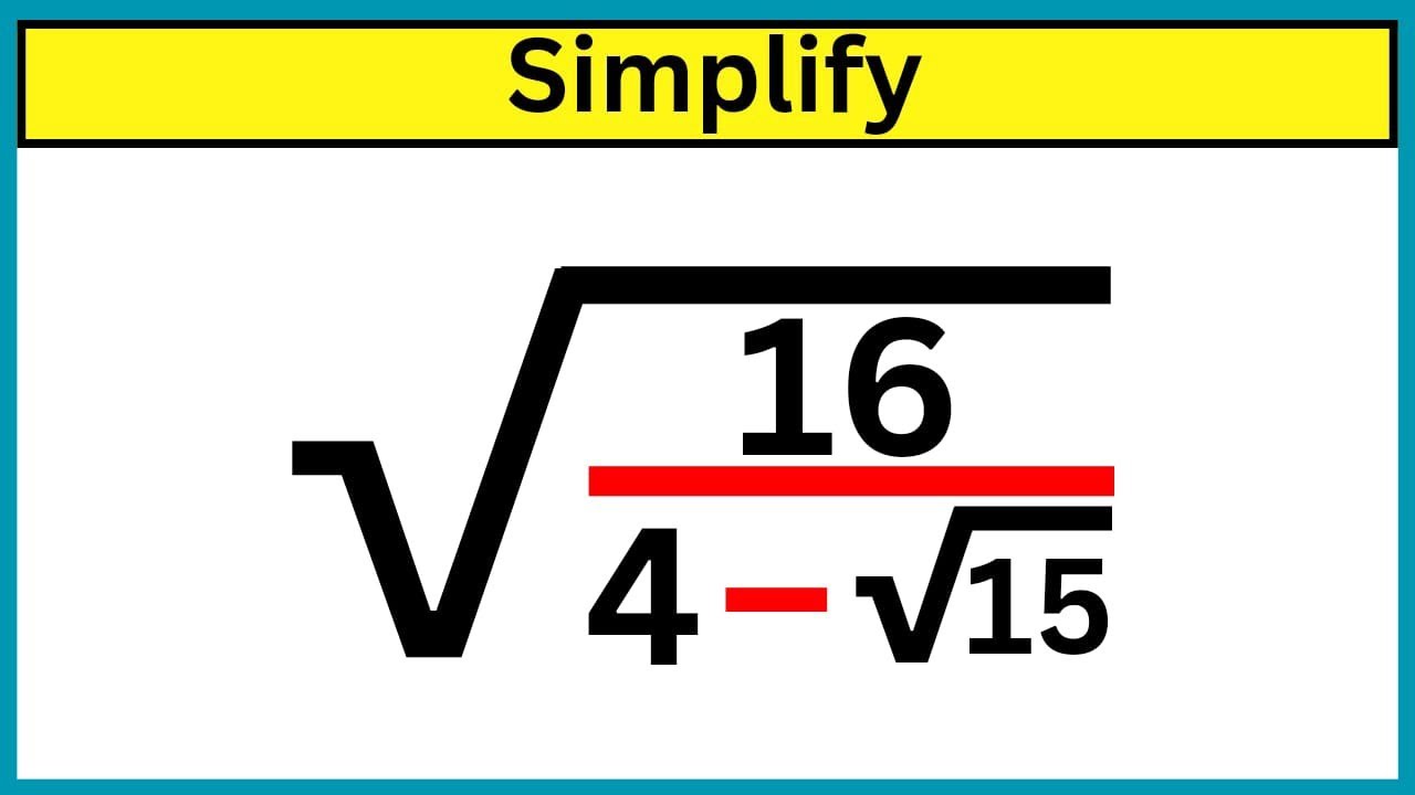 A nice simplification | can you simplify | - YouTube
