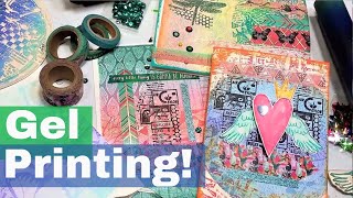 How to use Texture Plates in Gelatin Printmaking //Gel Press Tutorial