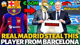 🚨URGENT! IT CAN NOT BE! REAL MADRID STEAL THIS IMPORTANT PLAYER FROM BARCELONA! BARCELONA NEWS TODAY