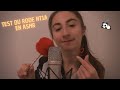 Asmr  je teste le micro rode nt1a  close whisper  scratching  tapping  brushing  inaudible 