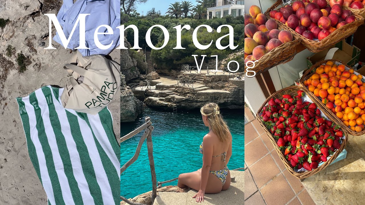 Menorca spain vlog🥥 exploring beaches and the old city