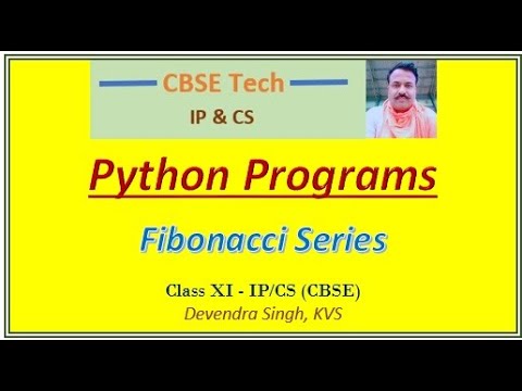 Fibonacci series (Python Program)