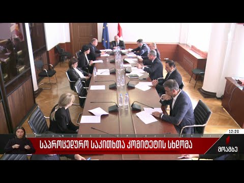 საპროცედურო საკითხთა კომიტეტის სხდომა