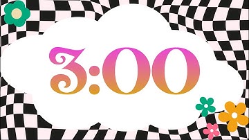 3 Minute Groovy Checkered Timer (Fun Clavinet Tones at End)