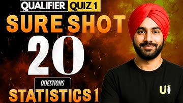 Top Most Important Questions & Concepts for Qualifier/ Quiz 1 | Statistics 1 | IIT Madras BS Degree