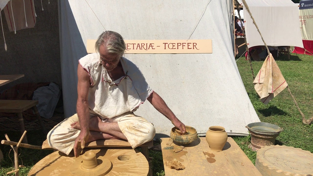 Römerfest 2019: Töpfern nach Römerart