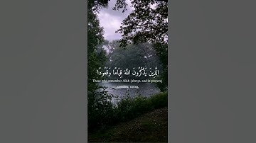 سورة آل عمران آية ( 190 - 191 )