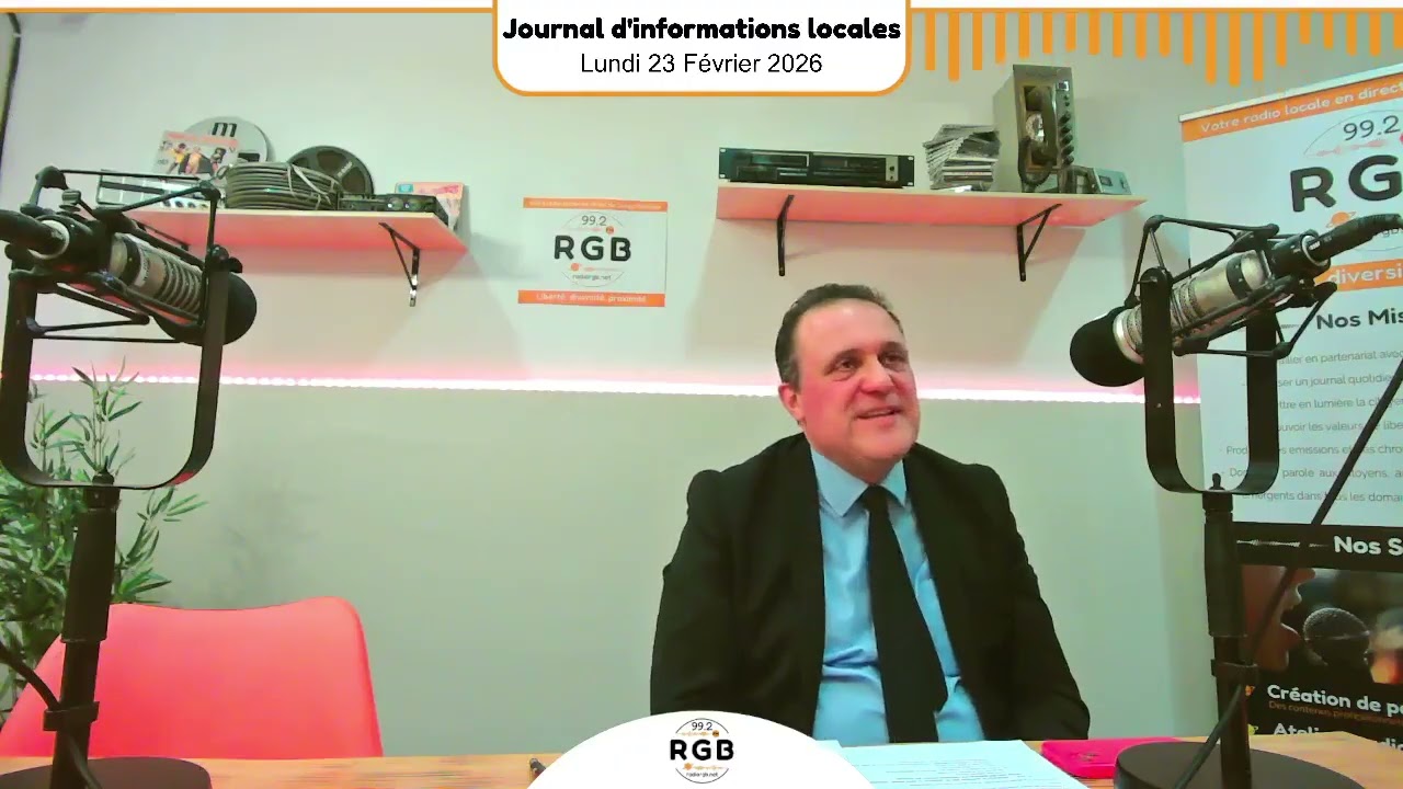 Journal d'informations locales 3/3 - Lundi 23 février 2026 - Radio RGB 99.2 FM
