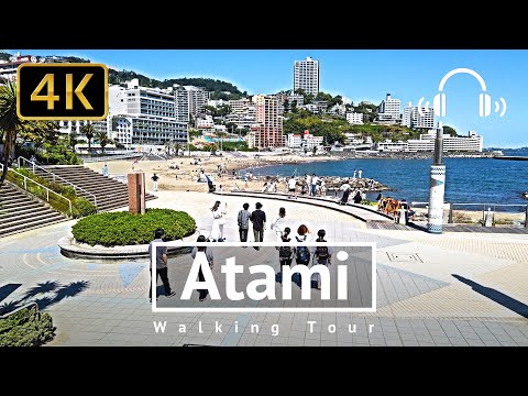 Atami Walking Tour - Shizuoka Japan [4K/Binaural]