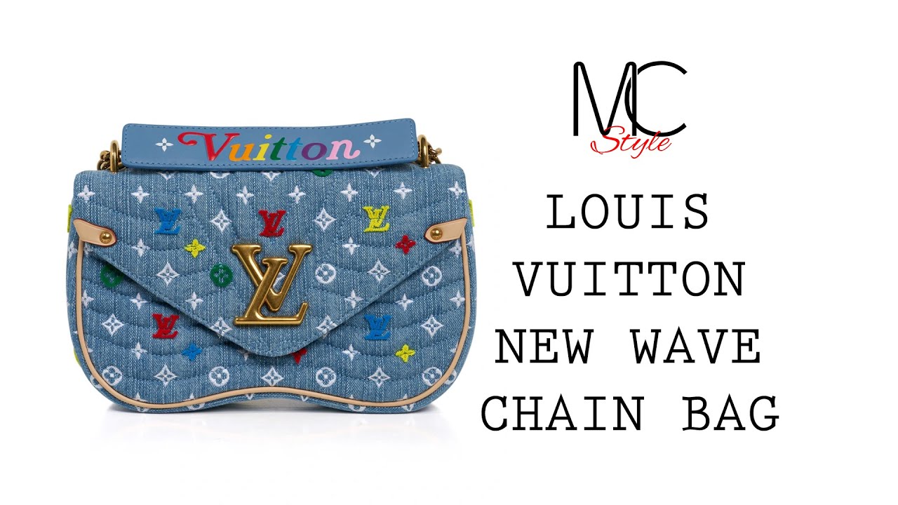 Louis Vuitton New Wave Chain Shoulder Bag Embroidered Monogram 
