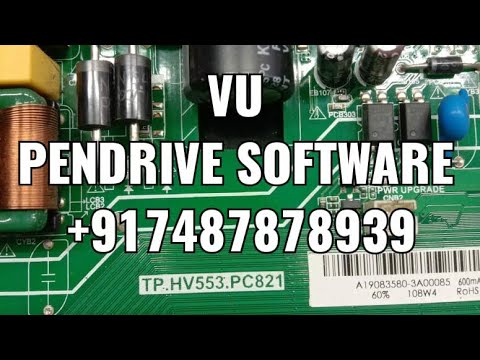 VU TP HV553 PC821 SOFTWARE UPDATE PENDRIVE LOGO STUCK PROBLEM