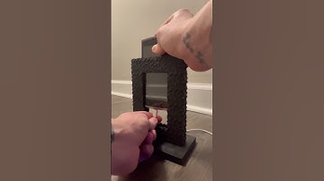 Minecraft portal for phone #3dprinting #satisfying #3d #minecraft #netherportal #3d