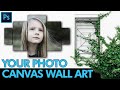 How to make Wall Art Canvas in Photoshop - Photoshop Tutorials - TutorialsPK