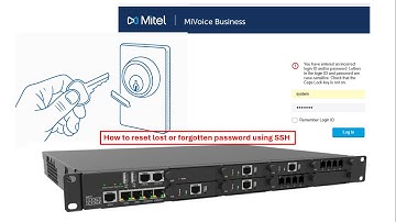 How to Reset MIVB ESM System Admin Tool Lost Password via SSH | Mitel Academy