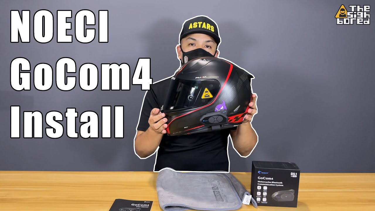 Noeci GoCom4 installation on HJC RPHA11