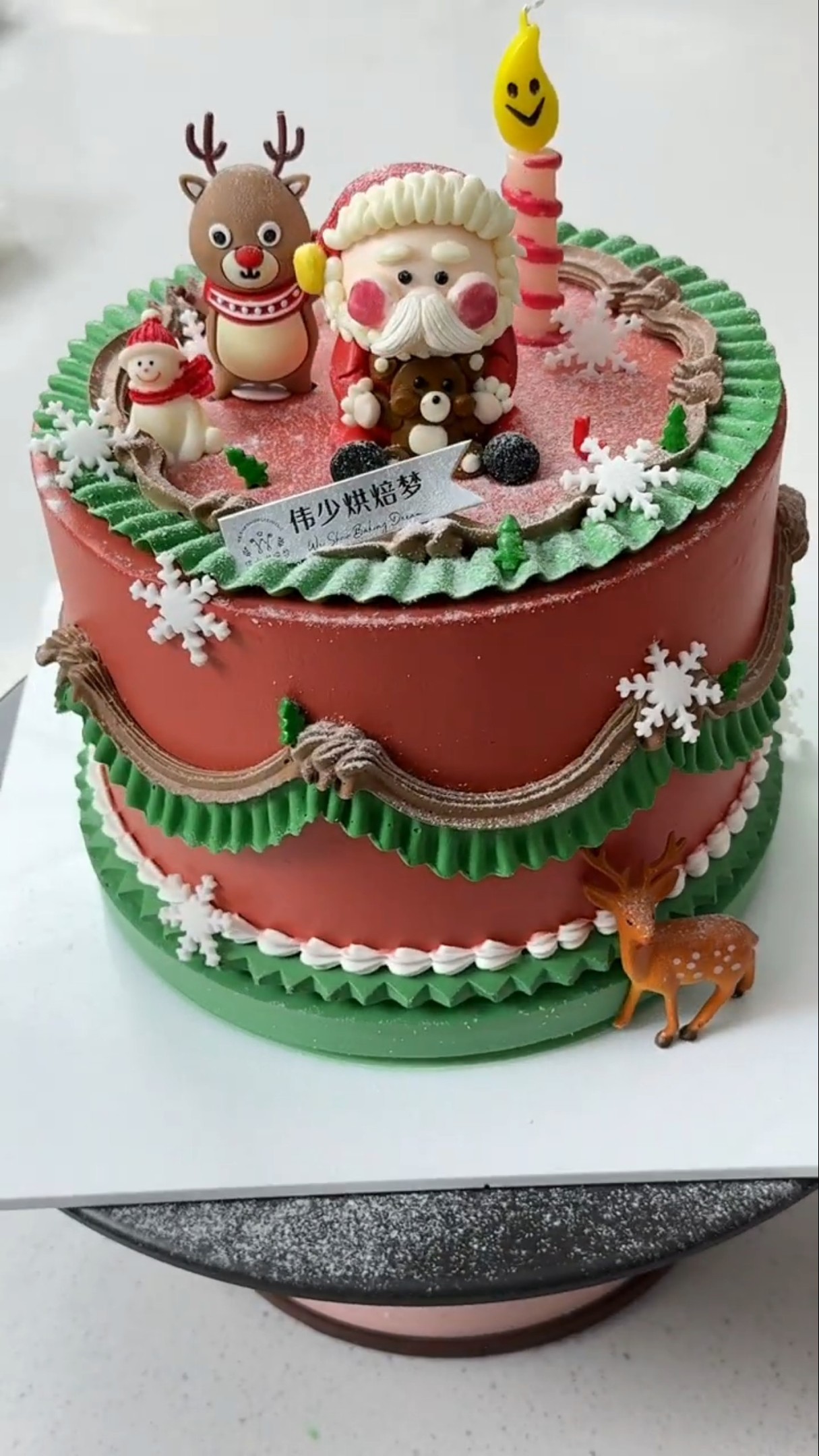 Santa Claus Cake Making Christmas Cake Cake? Handmade I am a cake maker ins cake