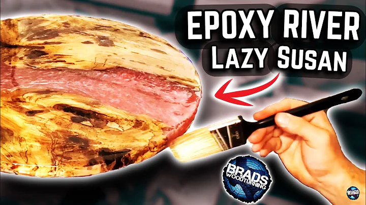 I Made a HUGE Epoxy River Lazy Susan! || Woodworki...