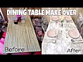 DINING TABLE MAKE OVER|TIPID TIPS|MARBLE TABLE