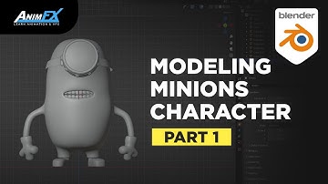Blender character modeling step by step | Part 1 | Making of Minion 3D character | Blender Course