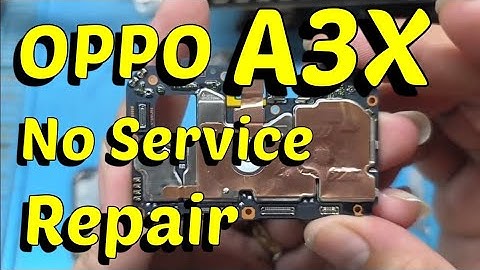 Oppo A3X No Service Repair 