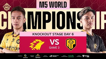 [AR] M5 Knockout Stage Day 6 ONIC VS APBR Game 3