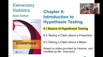 8.1.0 Basics of Hypothesis Testing - Lesson Overview, Learning Outcomes, Key Concepts