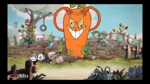 Cuphead - First Boss - Botanic Panic - The Root Pack