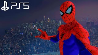 Spider-Man Remastered - Into The Spider-Verse Suit Free Roam Gameplay (PS5 60FPS)