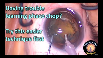 Having trouble learning phaco chop? Try this first...