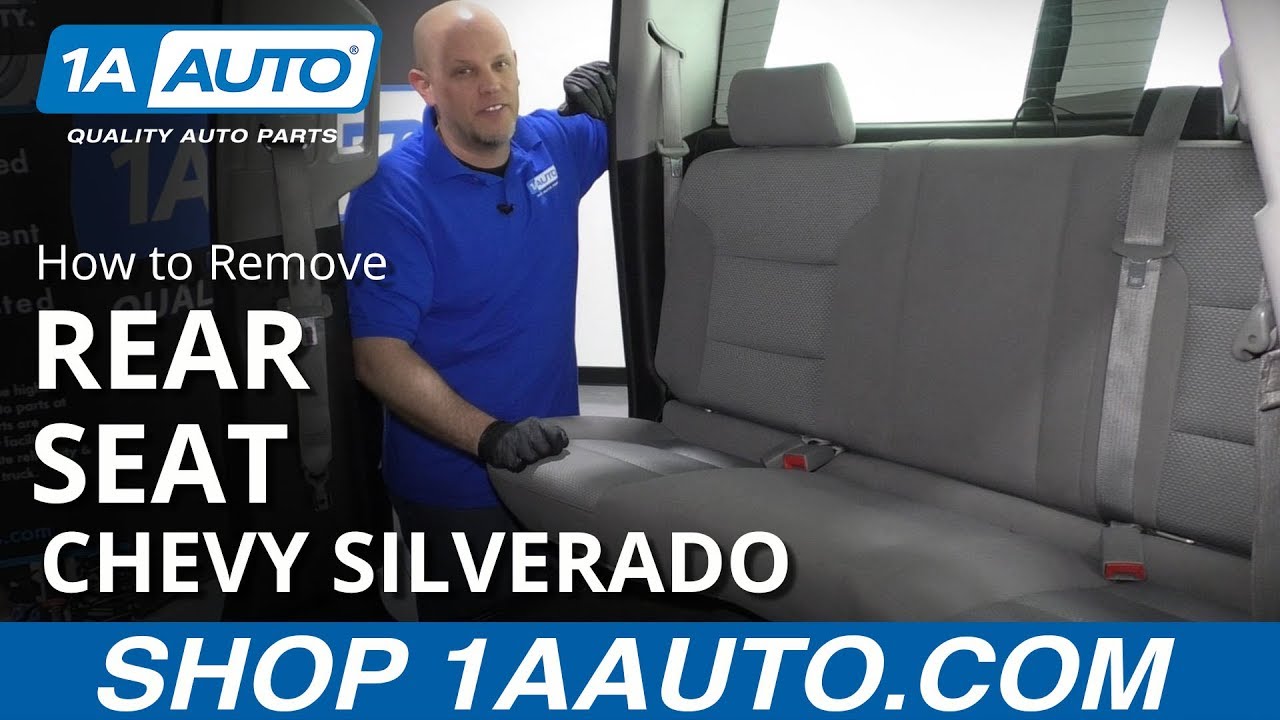 How to Remove Rear Seat 2014-19 Chevy Silverado | 1A Auto